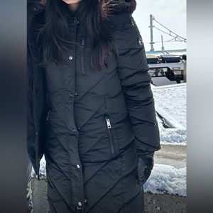 Michael Kors Winterized Hood Down belted Coat Parka xs